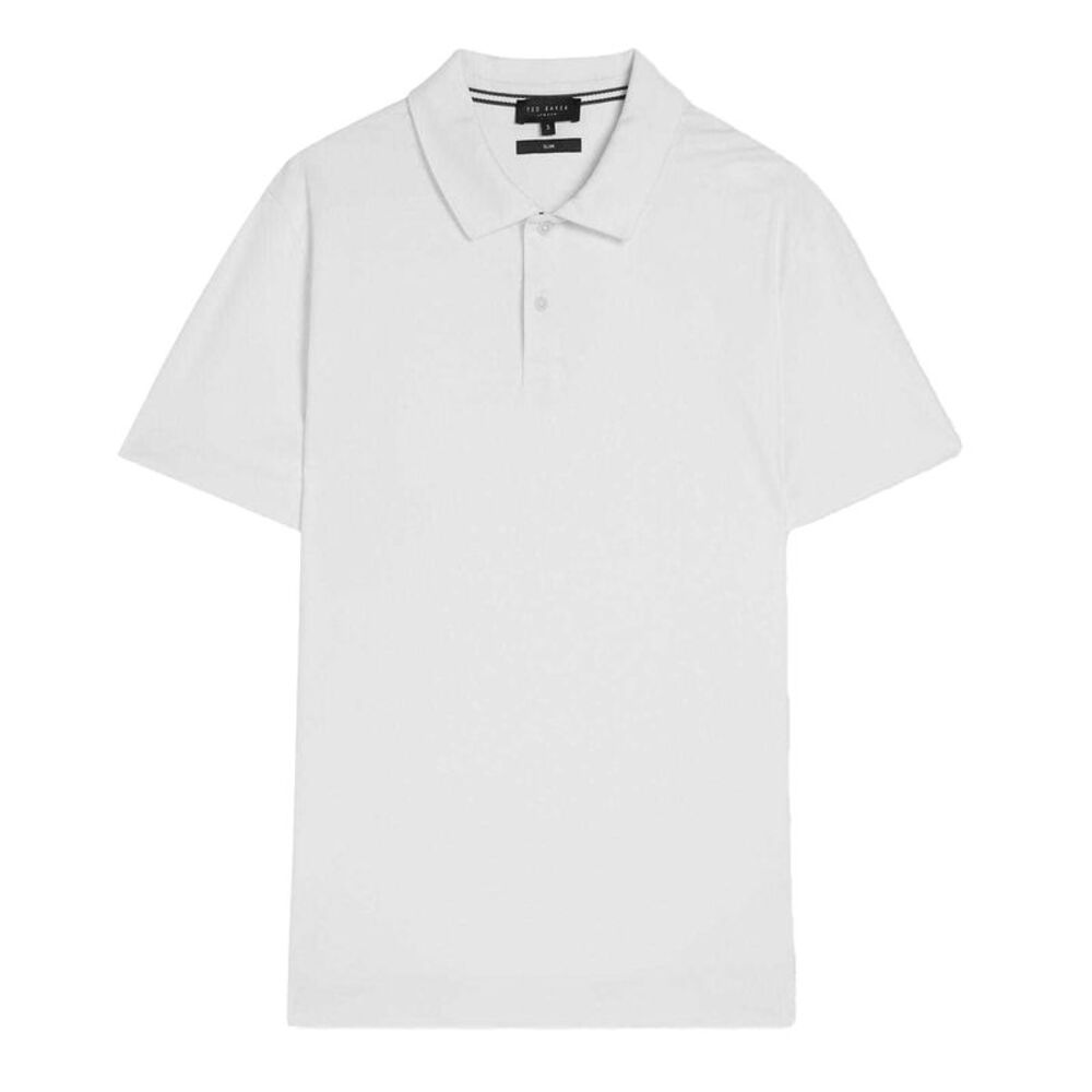 Ted Baker Mens Zeiter Cotton Polo Shirt / White